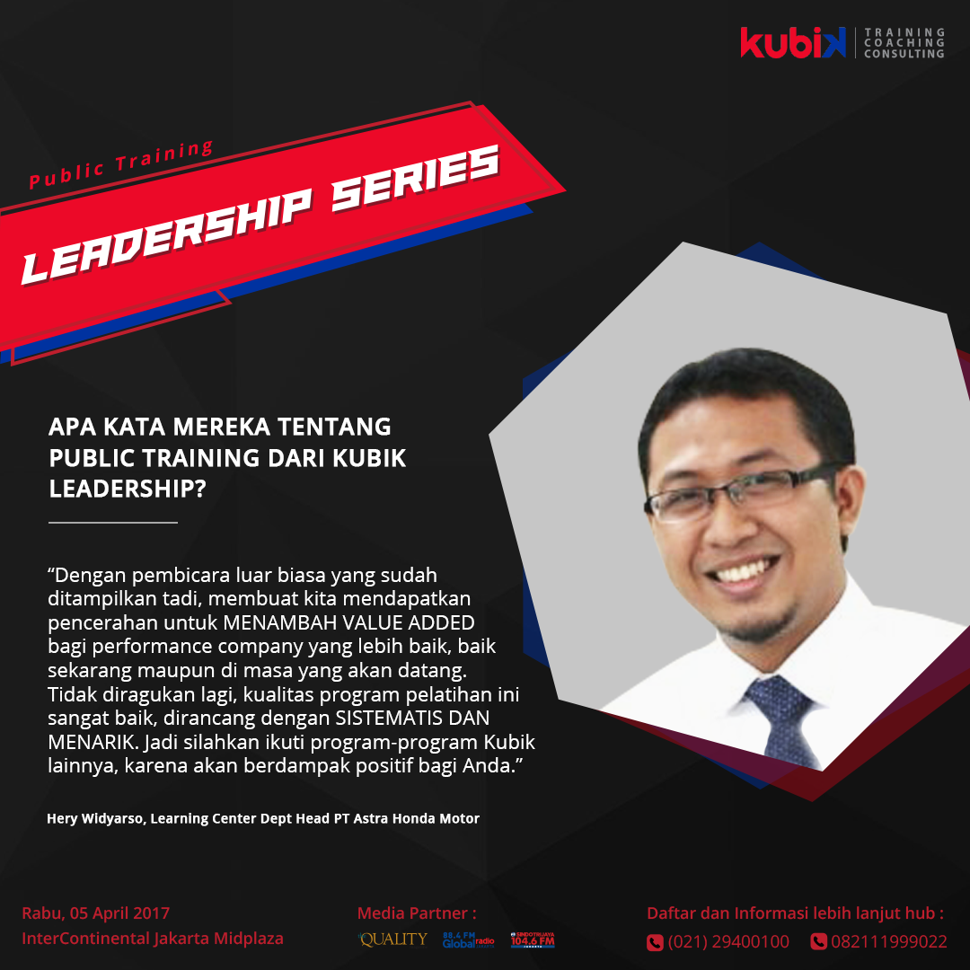Testimoni public training Kubik Leadership 2 3 Testimoni public training Kubik Leadership 2